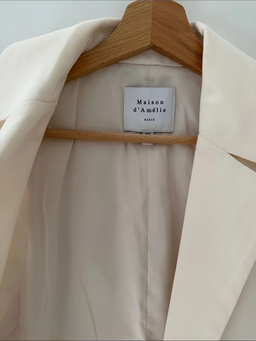 Maison Jules Cream Sleeveless Blazer Vest